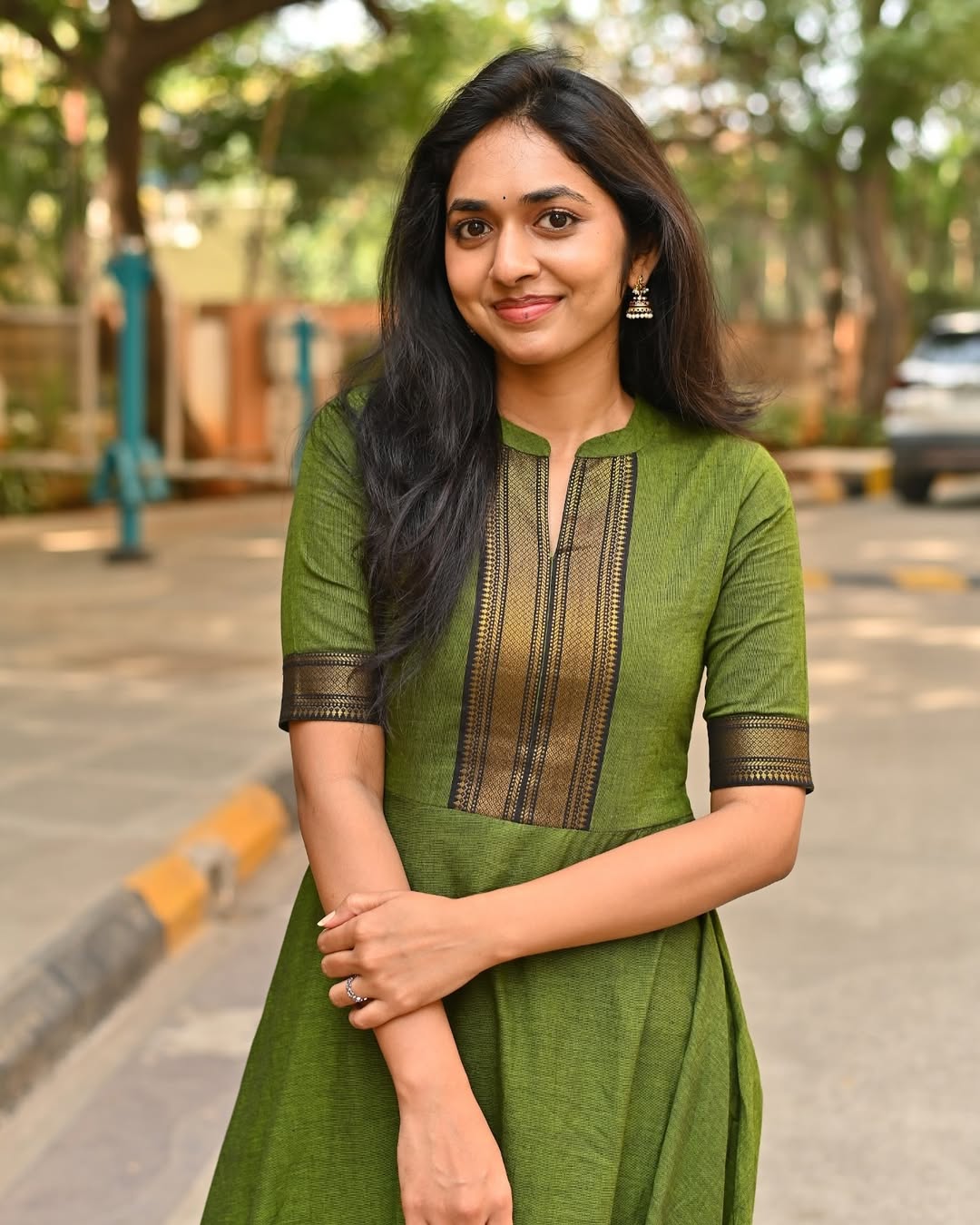 Beautiful Pure Chanderi Kurti Suit Set