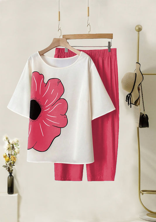 Imported Lycra Printed Top & Palazzo Pant Daily Wear Set