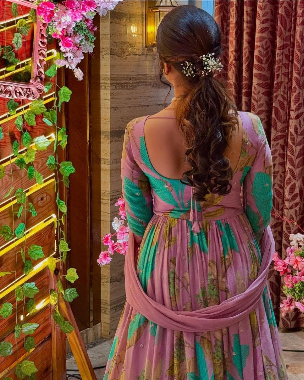 Party & Festive Wear Faux Georgette Gown With Embroidery Sequin Work With Dupatta