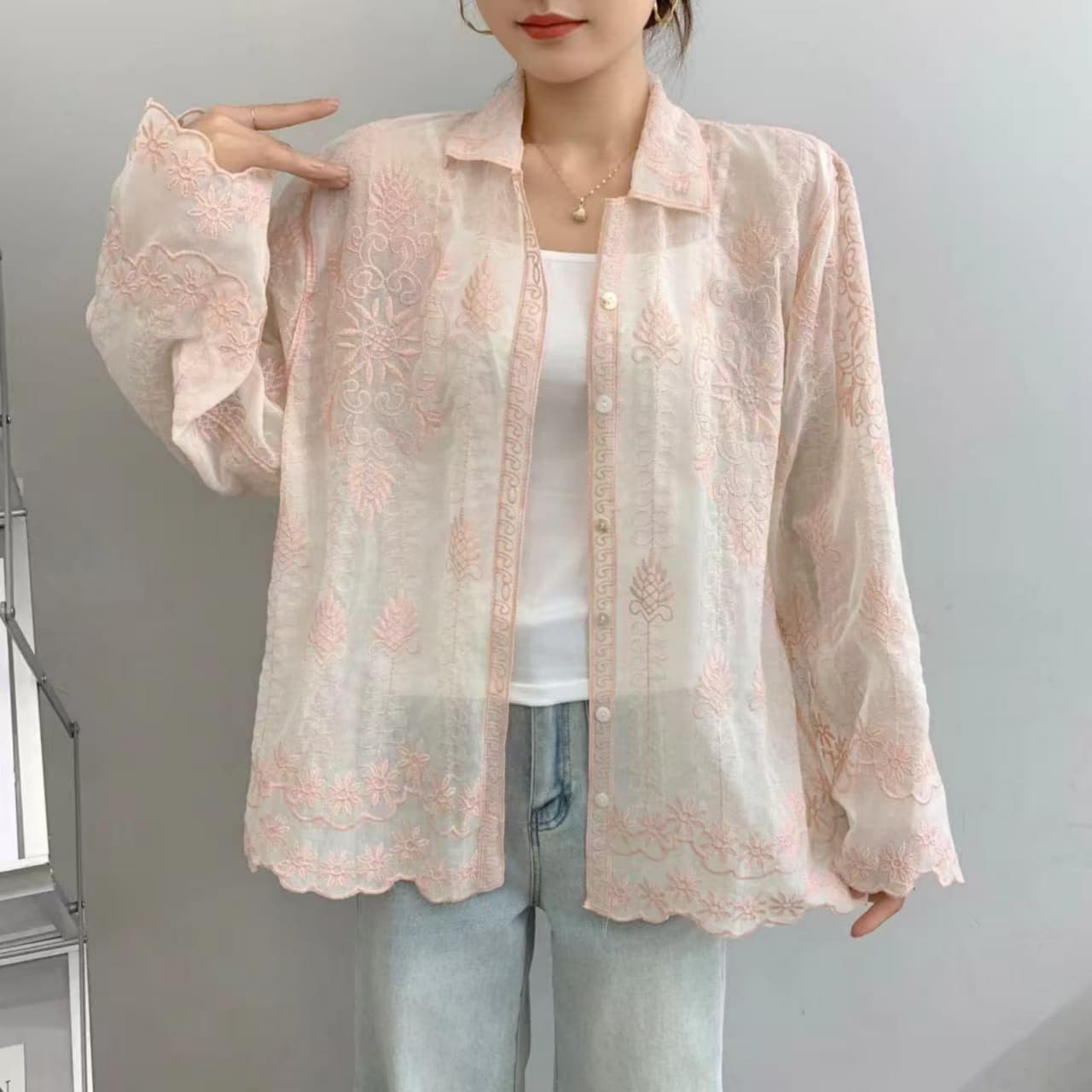 Beautiful Trendy Embroidery Work Pure Cotton Top